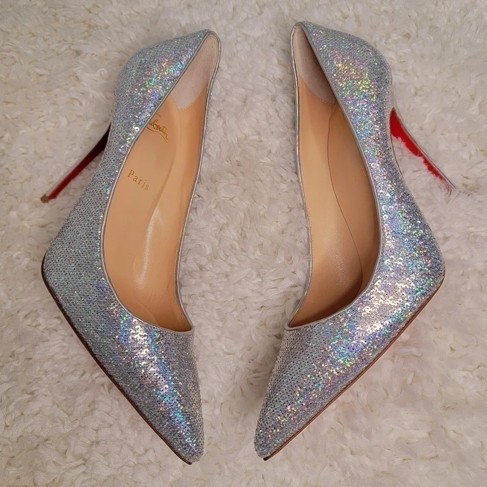 Christian Louboutin beautiful silver